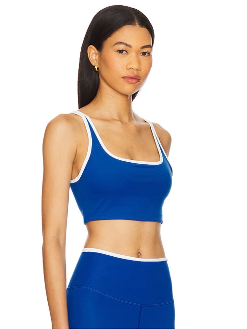 Splits59 Cait Rigor Bra in Classic Blue & White - Picture 2 of 6
